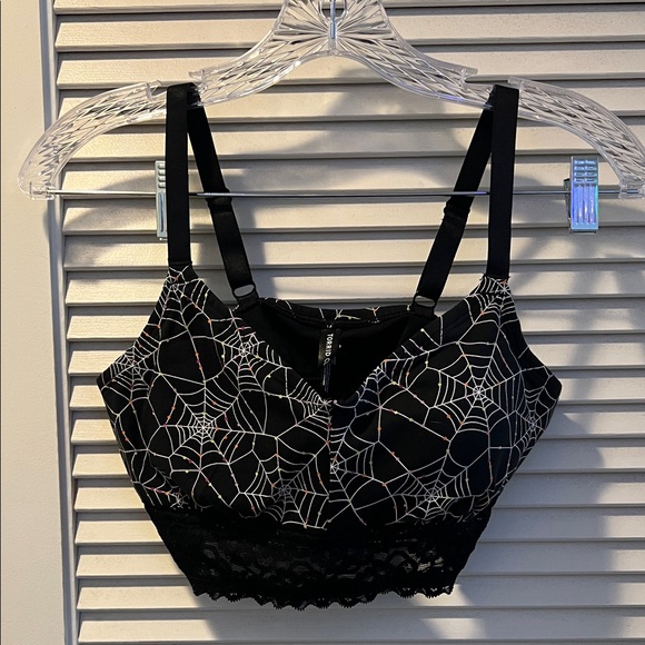 torrid Other - Torrid Black Spider Web Lace Bralette